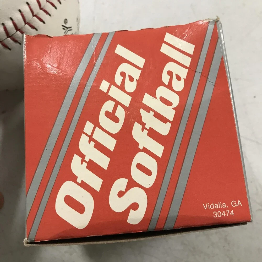 Lot of 5 Vintage Dudley Softball 12 Inch White Leather Cork Center SB-12LRF